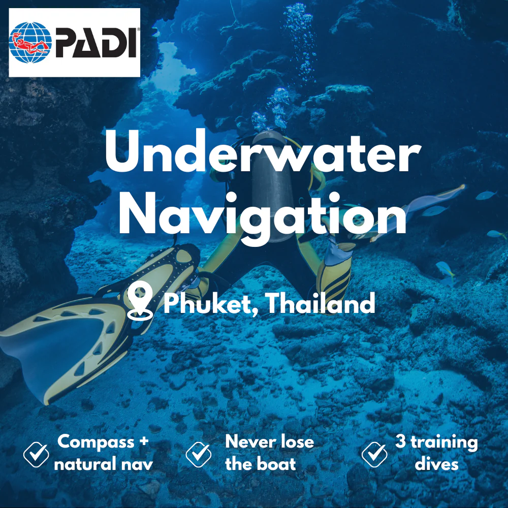 PADI Underwater Navigation course in Phuket