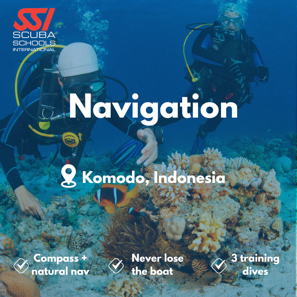 SSI Underwater Navigation course in Komodo