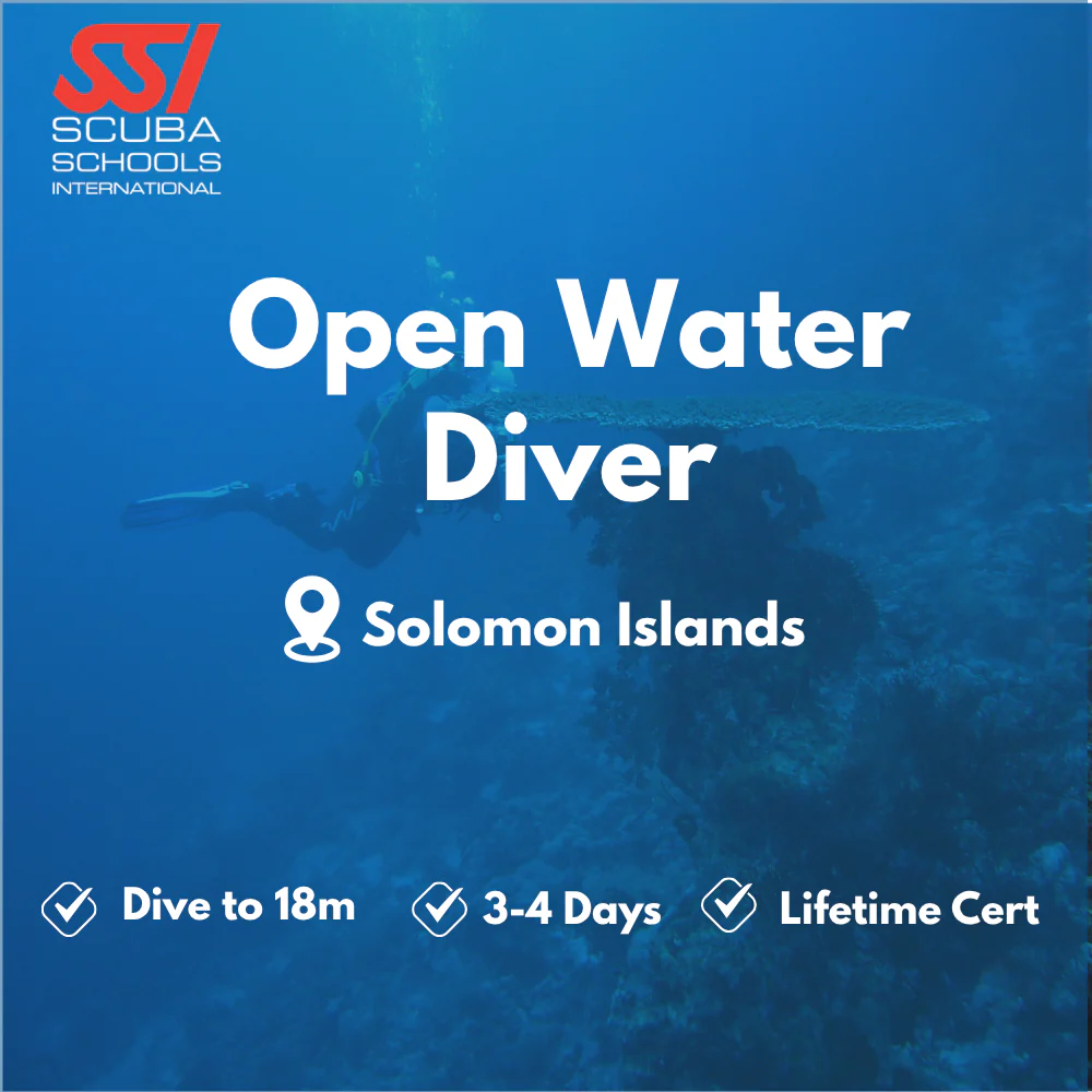 SSI Open Water Diver course in Solomon Islands