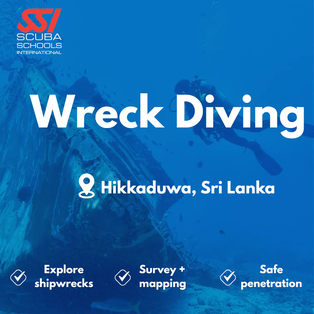 SSI Wreck Diver course in Hikkaduwa